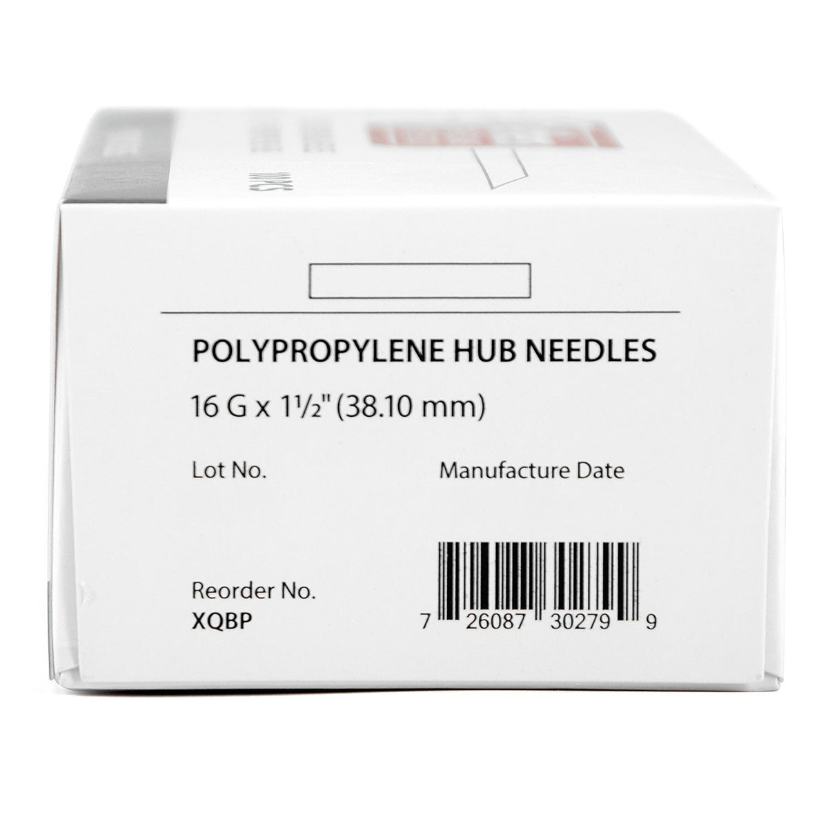 Jeffers Poly Hub Hypodermic Needles for Veterinary Use, Box of 100